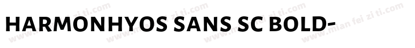 harmonhyos sans sc bold字体转换